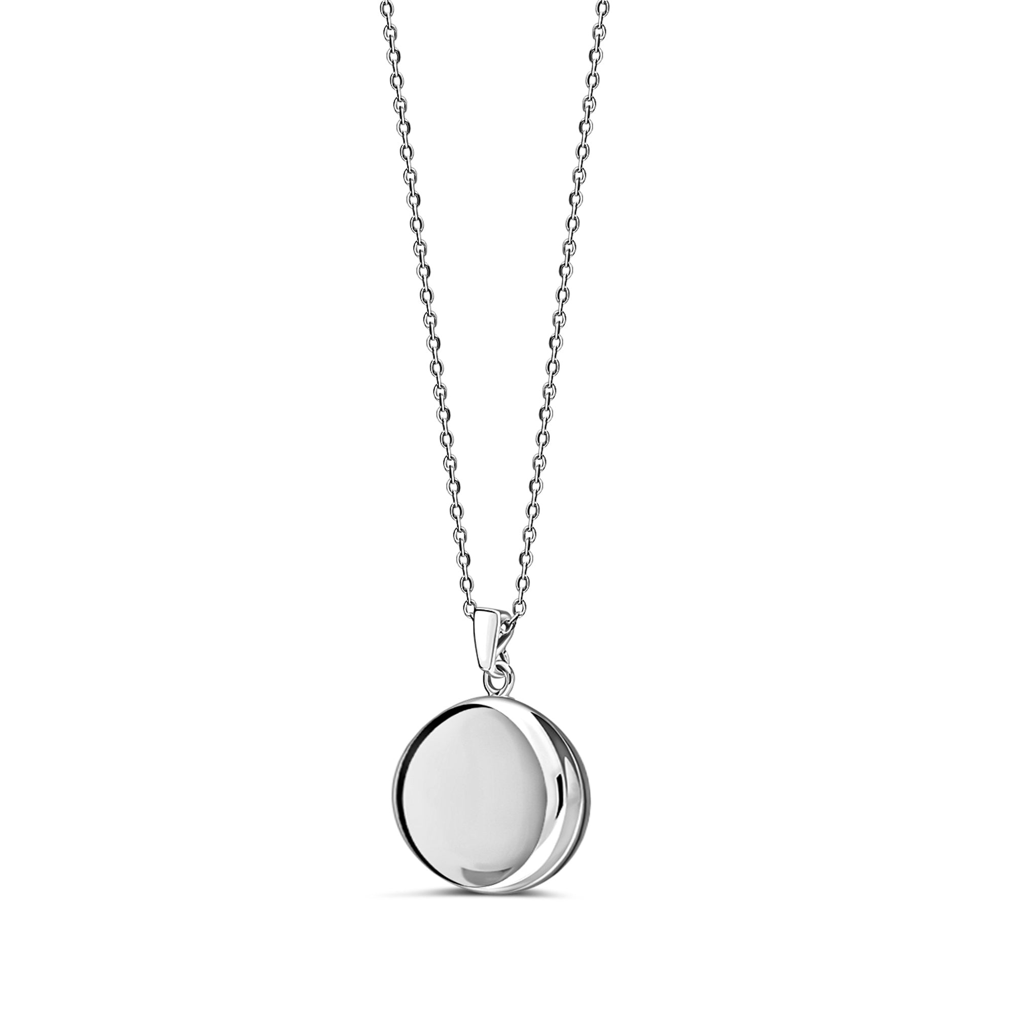 Sterling Silver Plain Round Locket