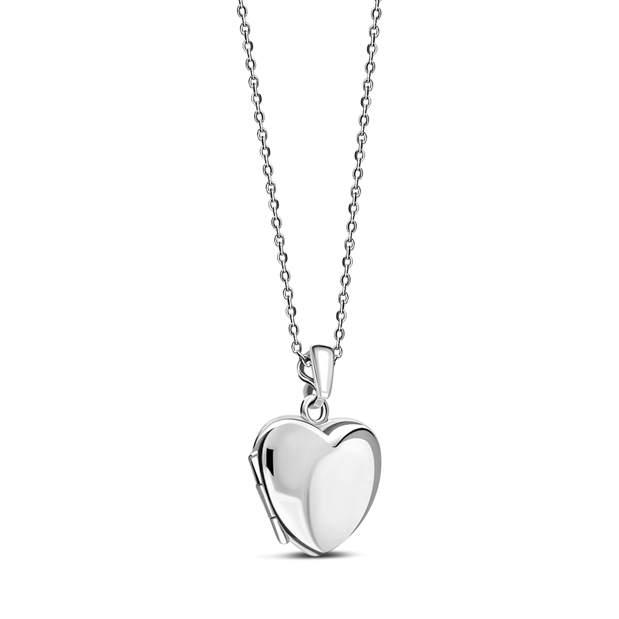 Sterling Silver Large Puffed Heart Locket