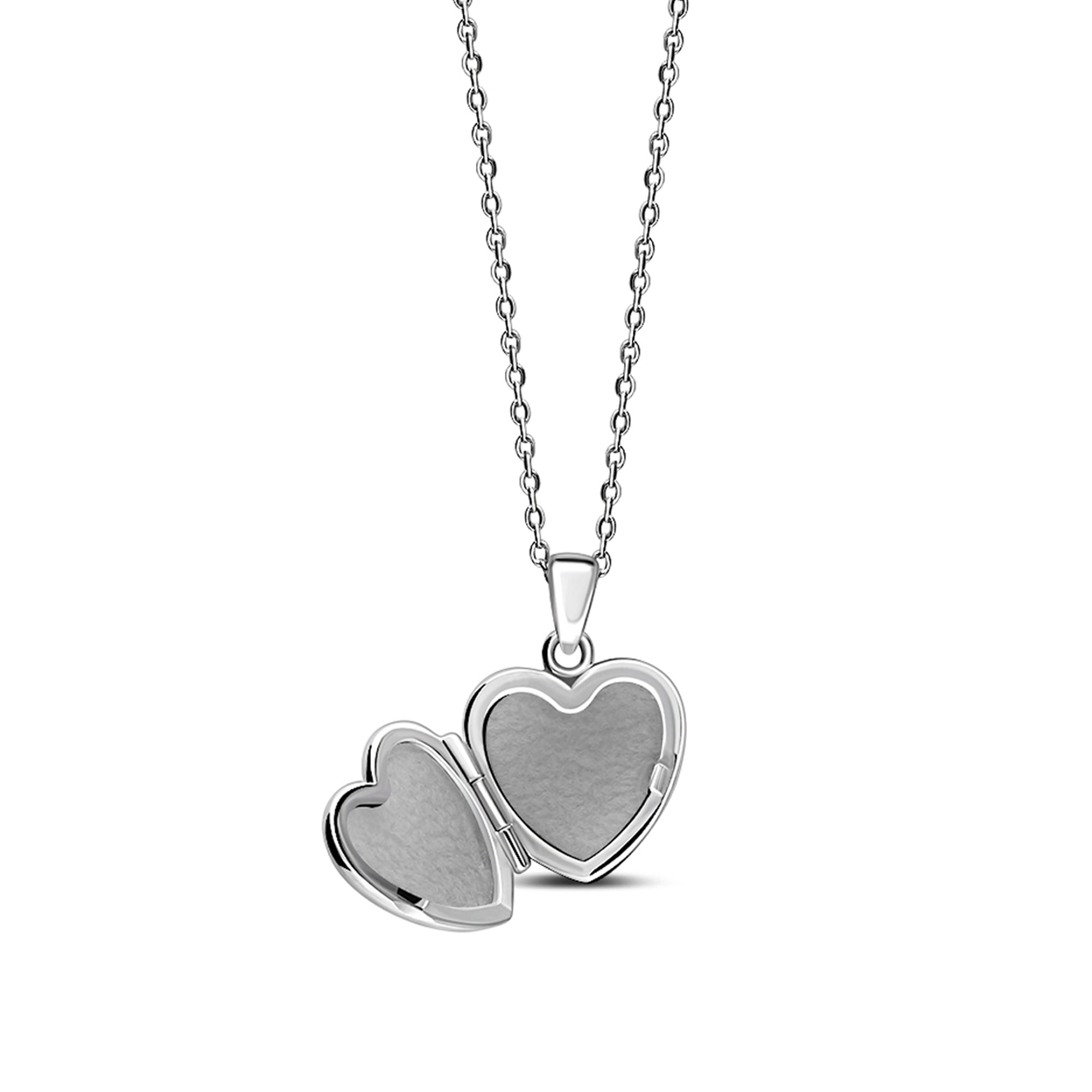Sterling Silver Large Puffed Heart Locket