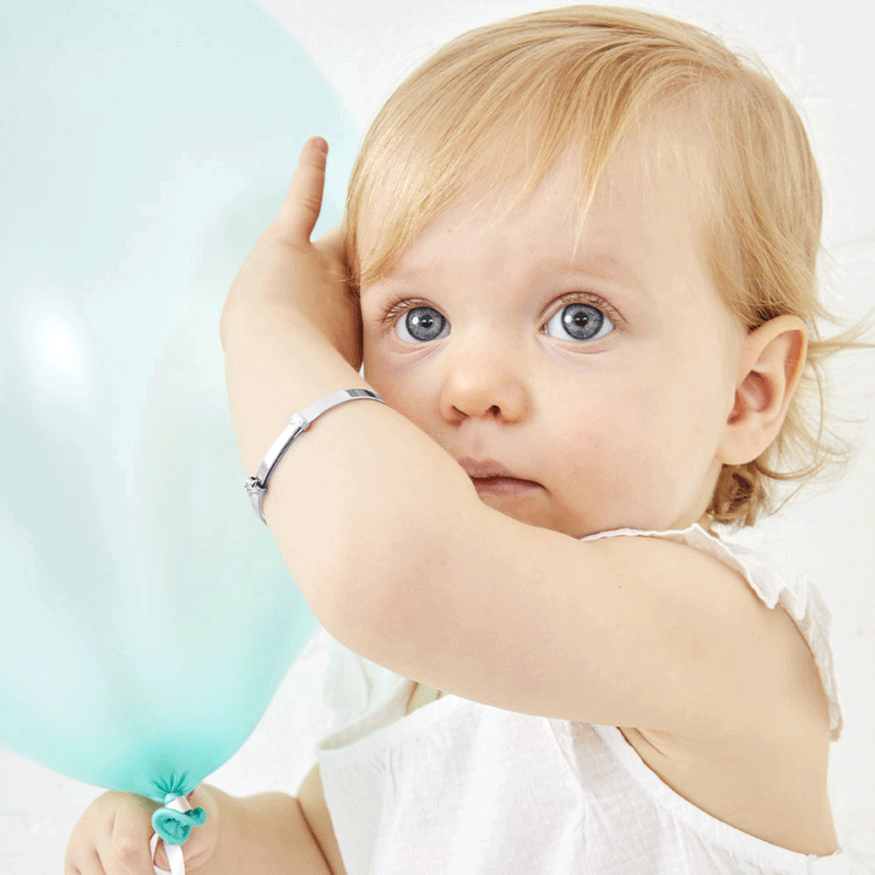 Inez - Diamond Star Christening Bangle