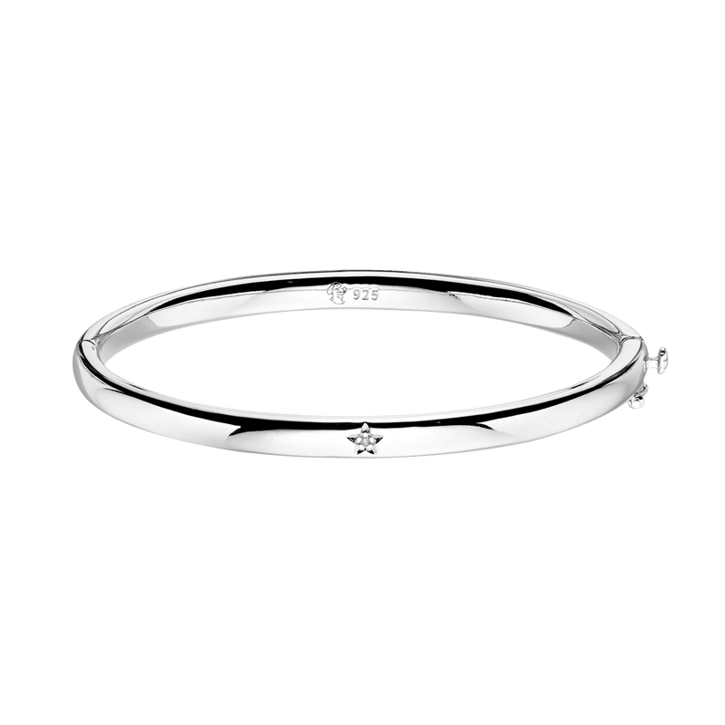 Xandra - Diamond Hinged Bangle
