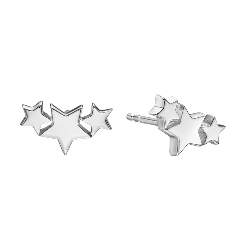 Halley - Triple Star Earrings