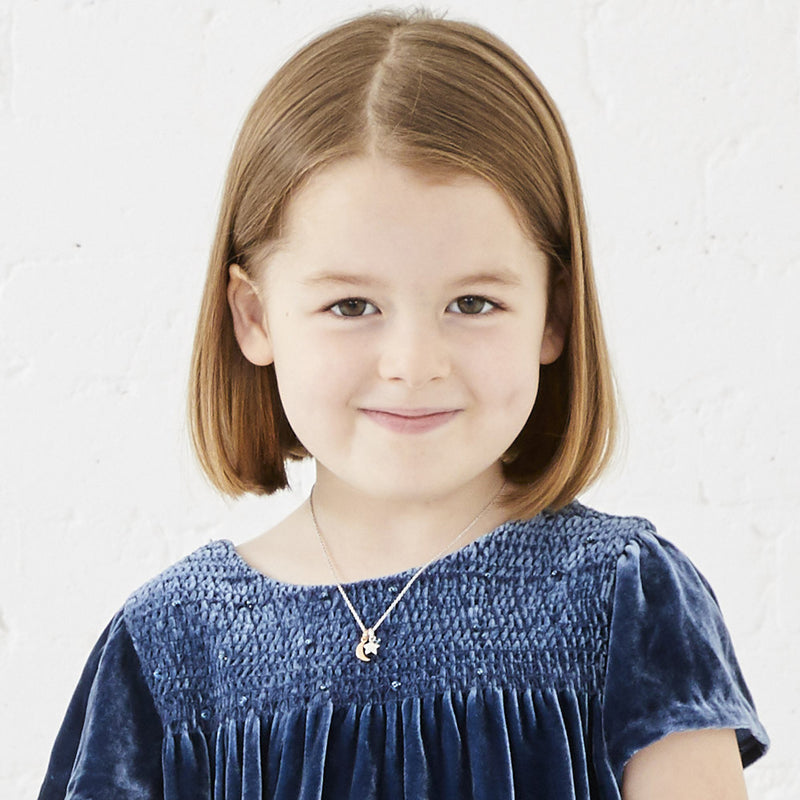 Suki - Rose Gold Plated Double Star Pendant & Chain