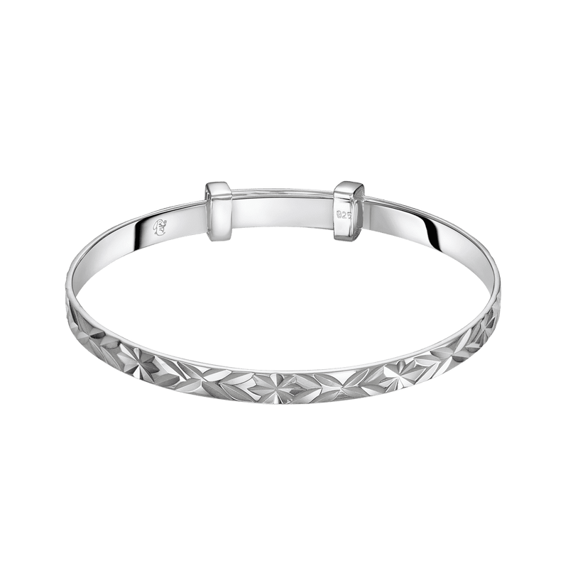 Maeve - Diamond Cut Pattern Bangle