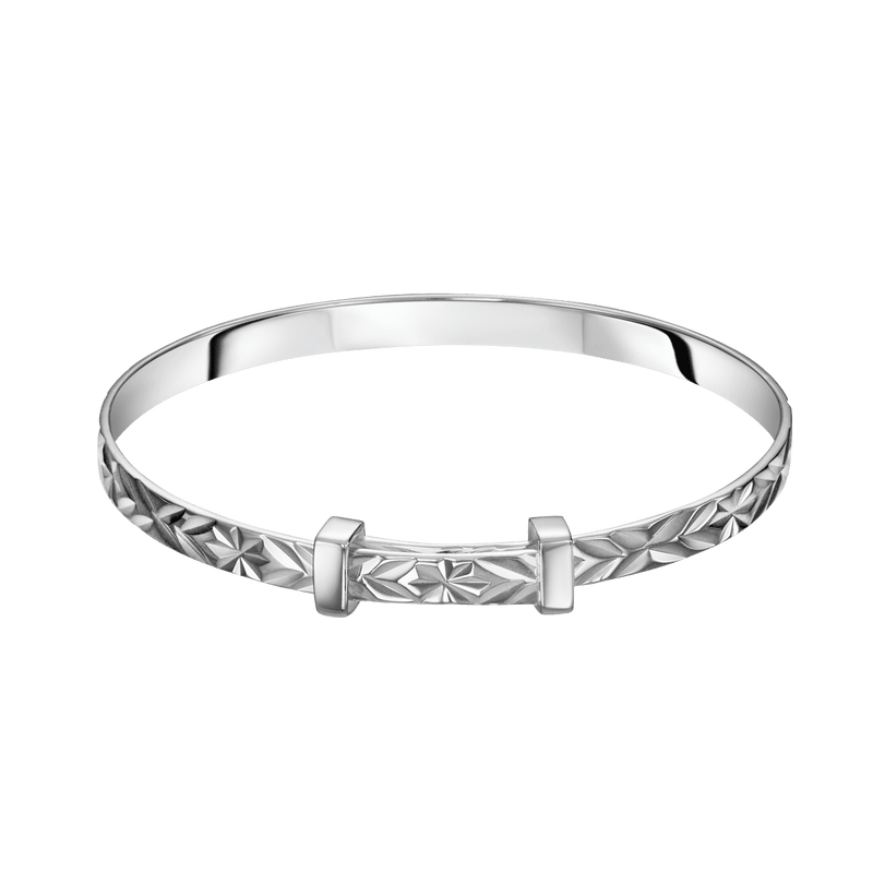 Maeve - Diamond Cut Pattern Bangle