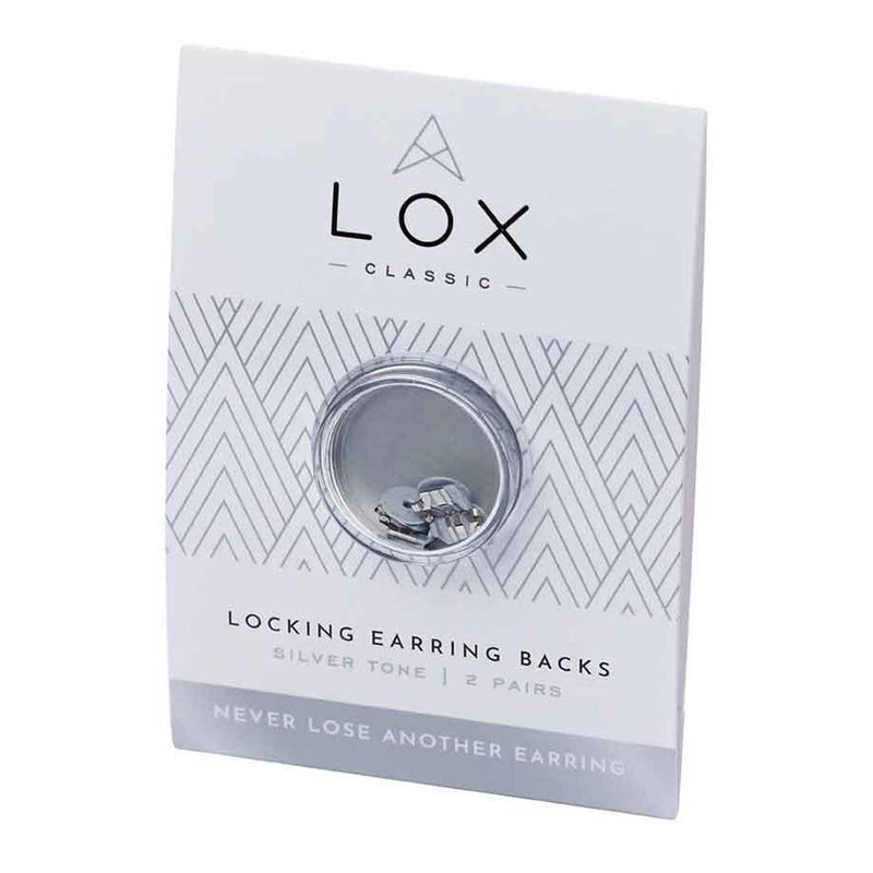 LOX Silver Locking Earring Backs