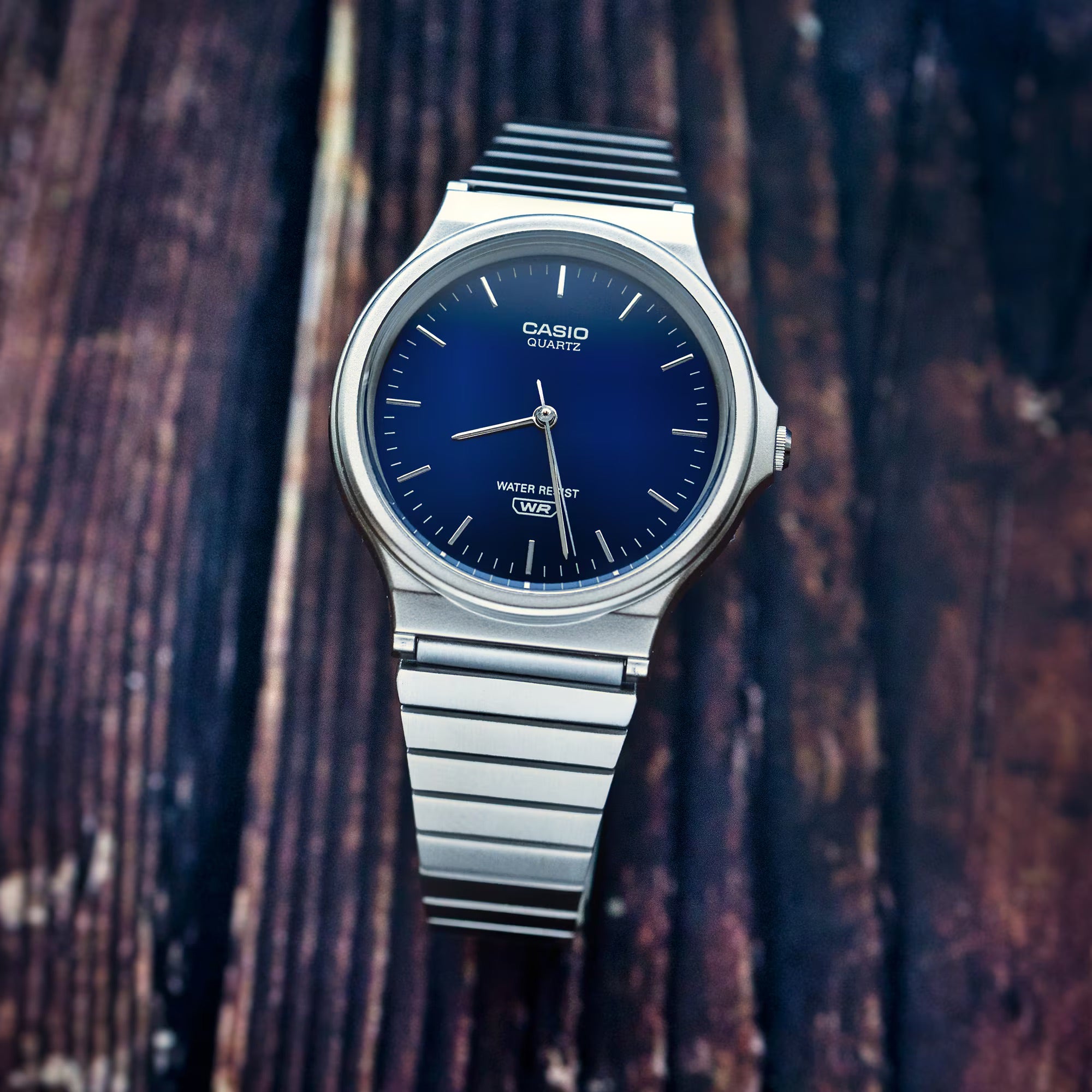 Casio MQ-24DA-2AEF Blue Dial Stainless Steel Bracelet Watch