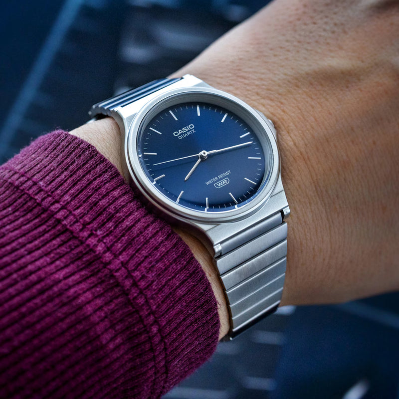 Casio MQ-24DA-2AEF Blue Dial Stainless Steel Bracelet Watch