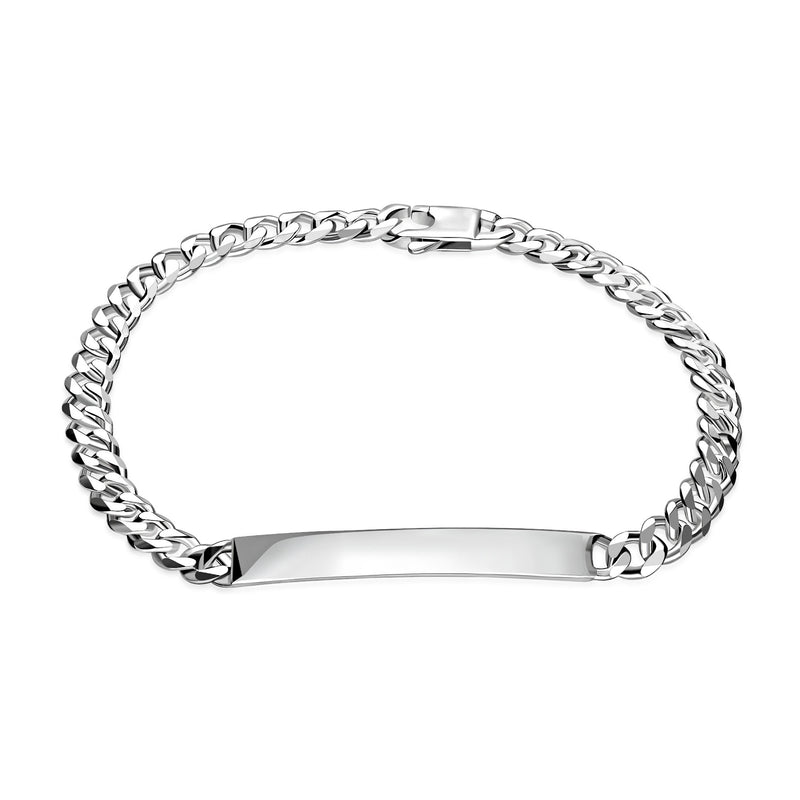 Sterling Silver I.D Curb Bracelet