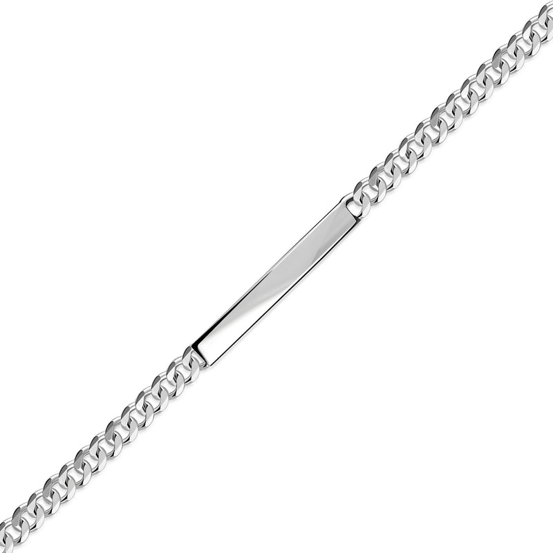 Sterling Silver I.D Curb Bracelet