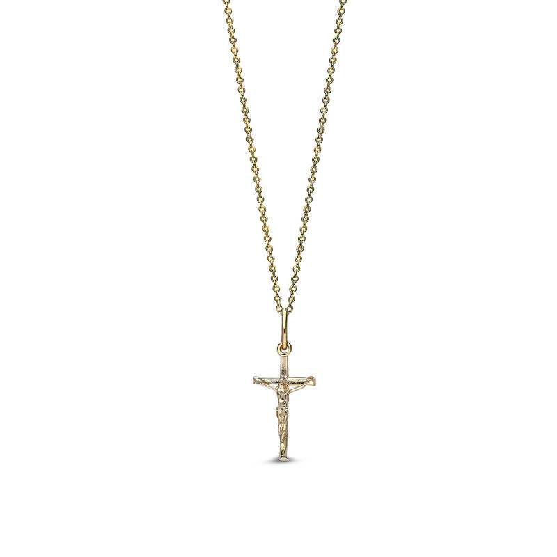 9ct Yellow Gold Crucifix Pendant