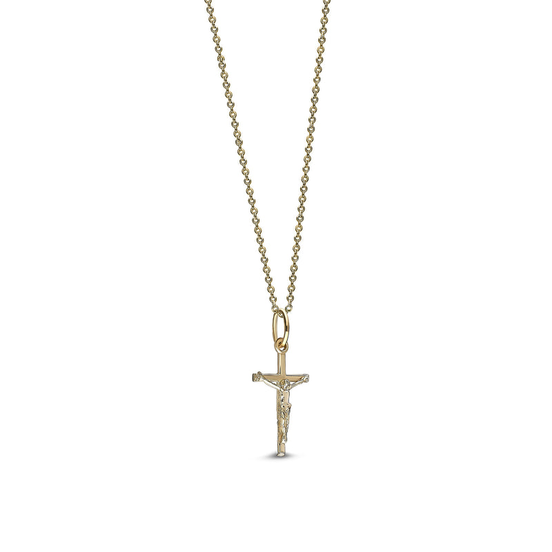 9ct Yellow Gold Crucifix Pendant