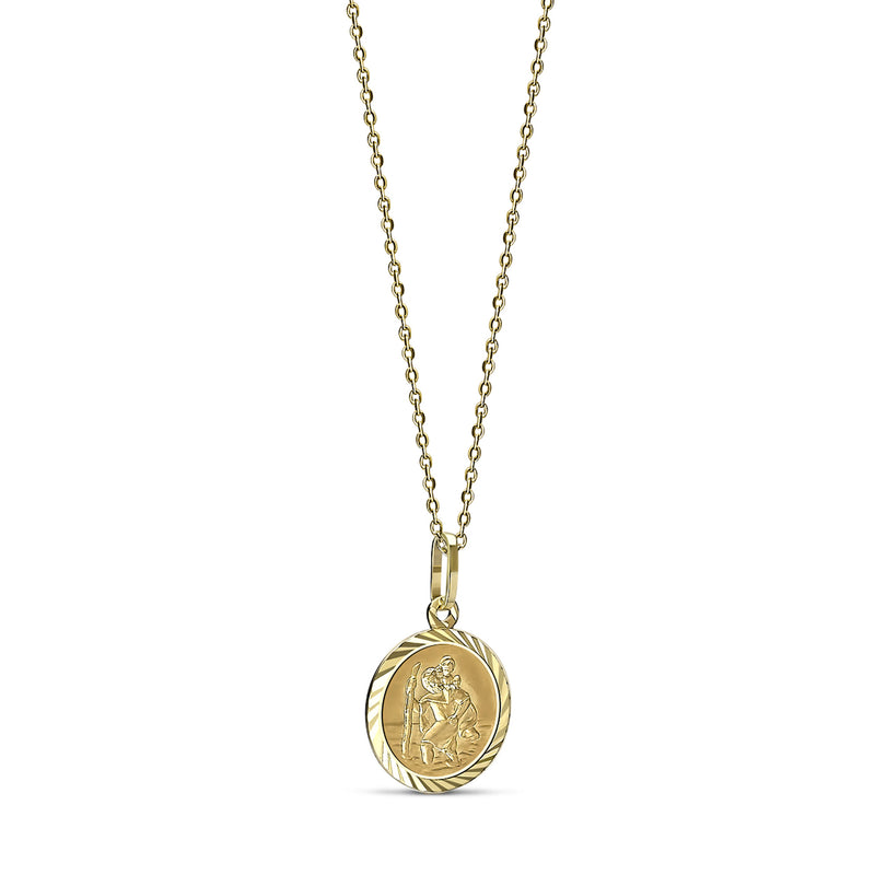 9ct Gold Small St. Christopher Pendant