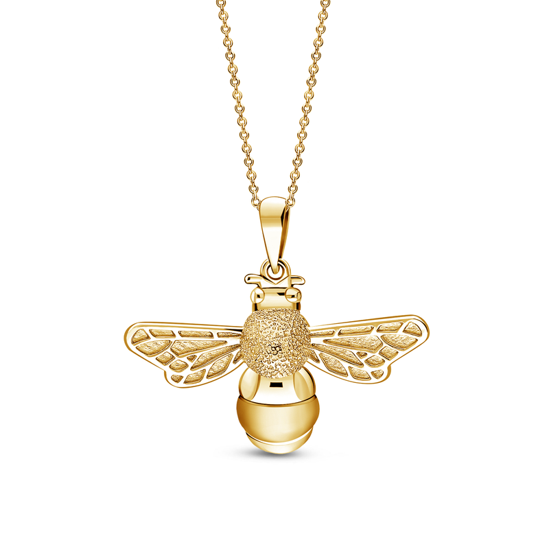 Gold Vermeil Bee Pendant