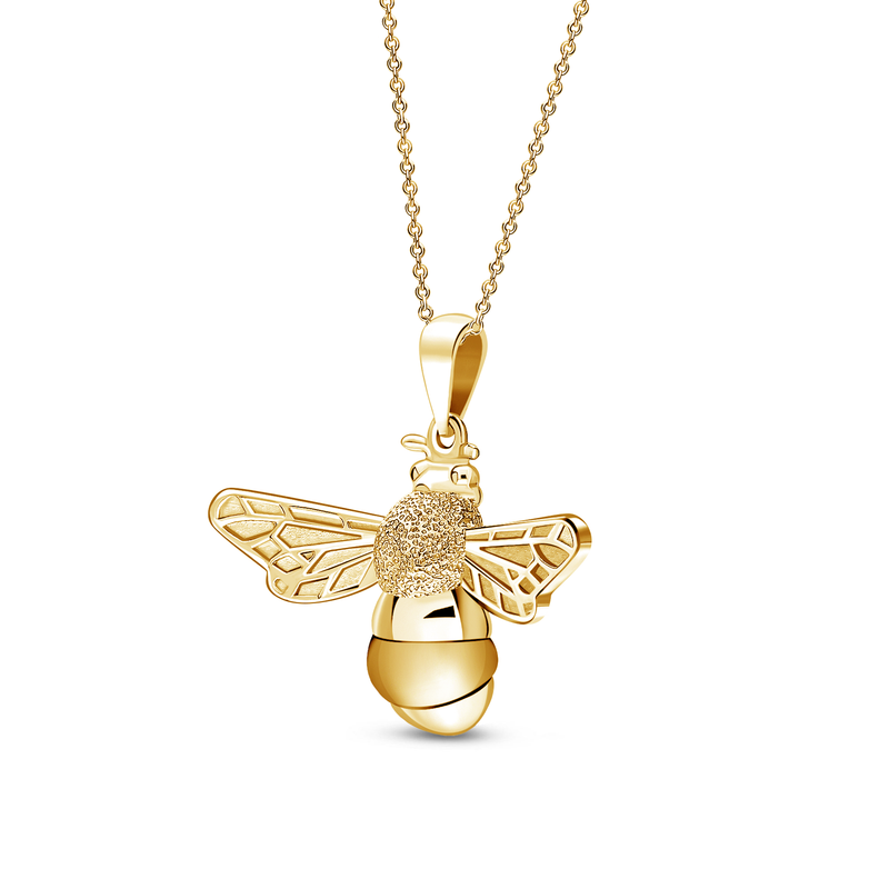 Gold Vermeil Bee Pendant