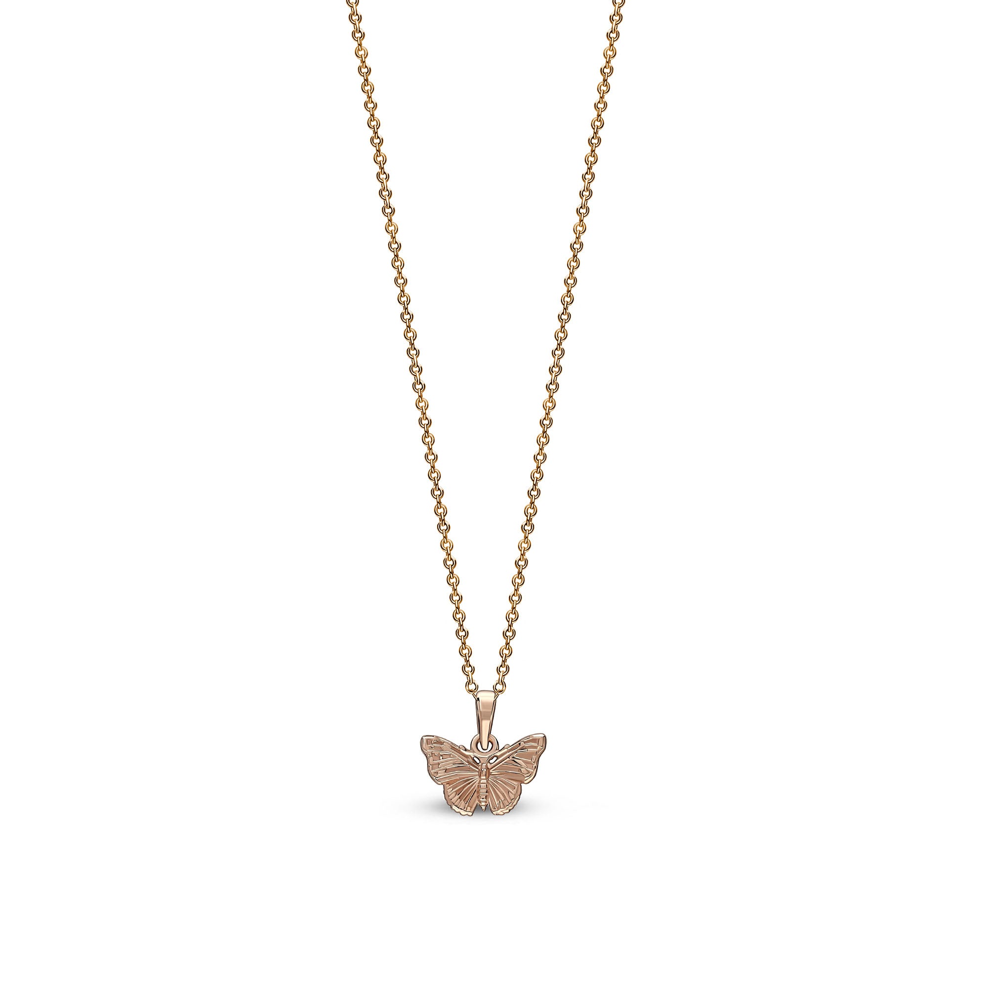 Rose Gold Vermeil Dinky Butterfly Pendant