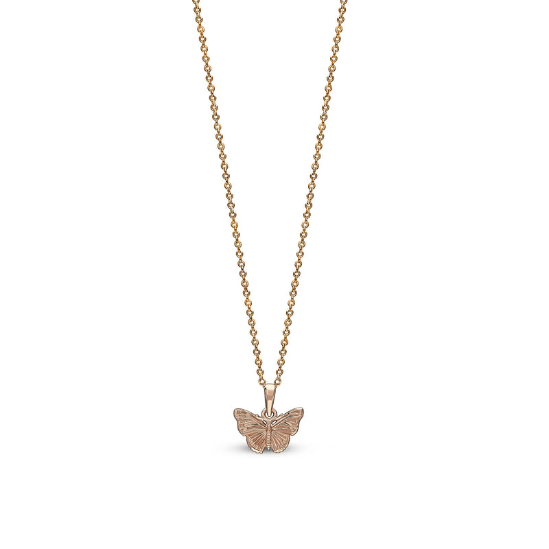 Rose Gold Vermeil Dinky Butterfly Pendant