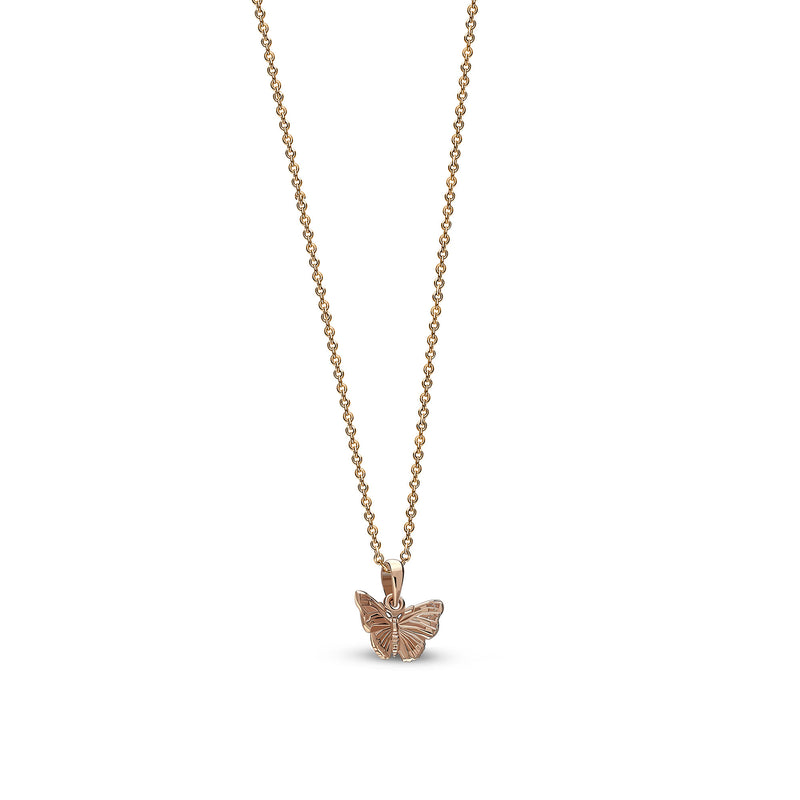 Rose Gold Vermeil Dinky Butterfly Pendant