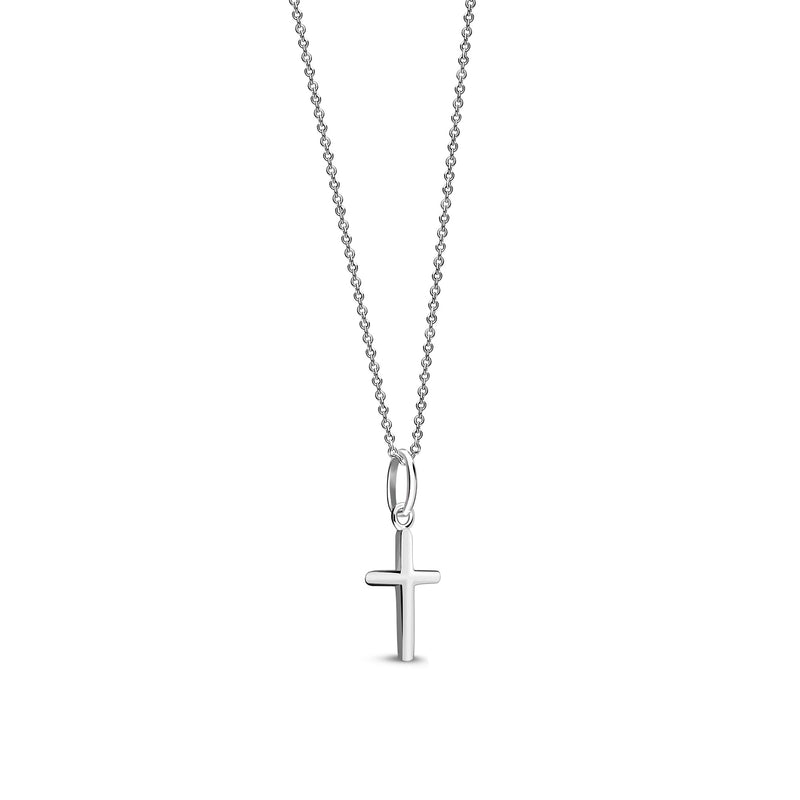 Sterling Silver Small Rounded Cross Pendant