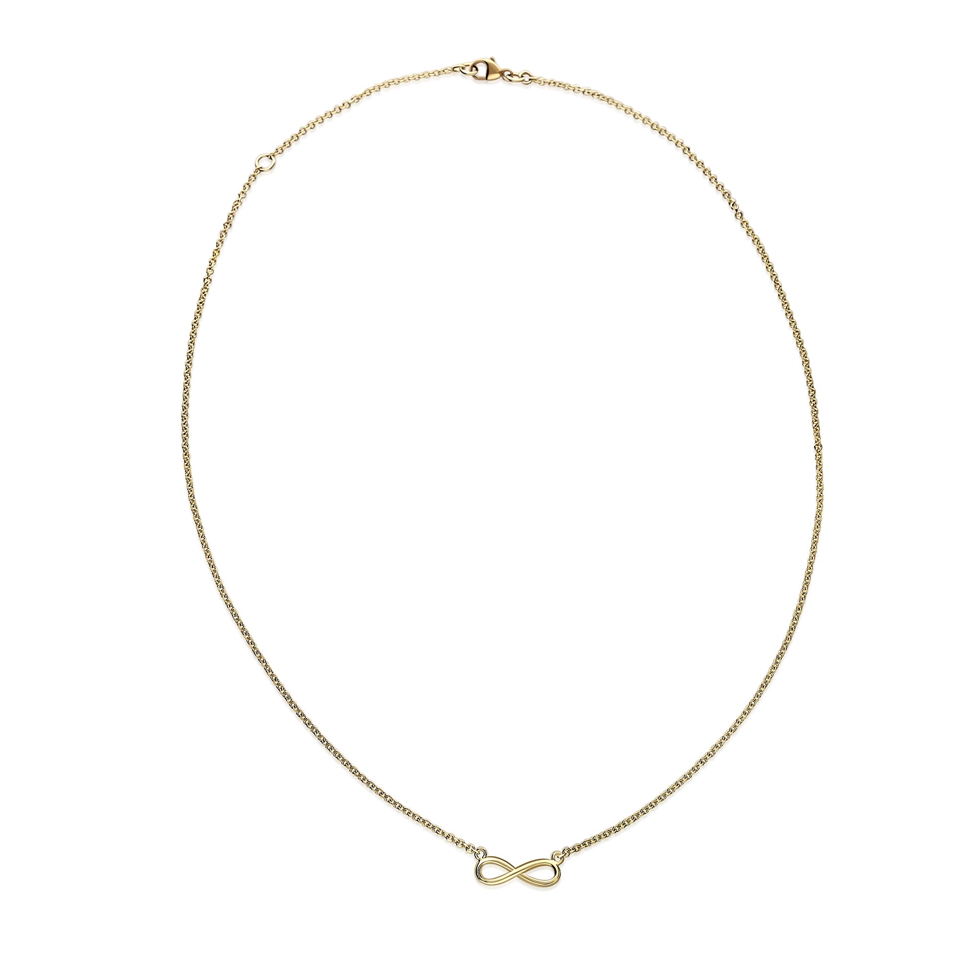 9ct Gold Infinity Necklace