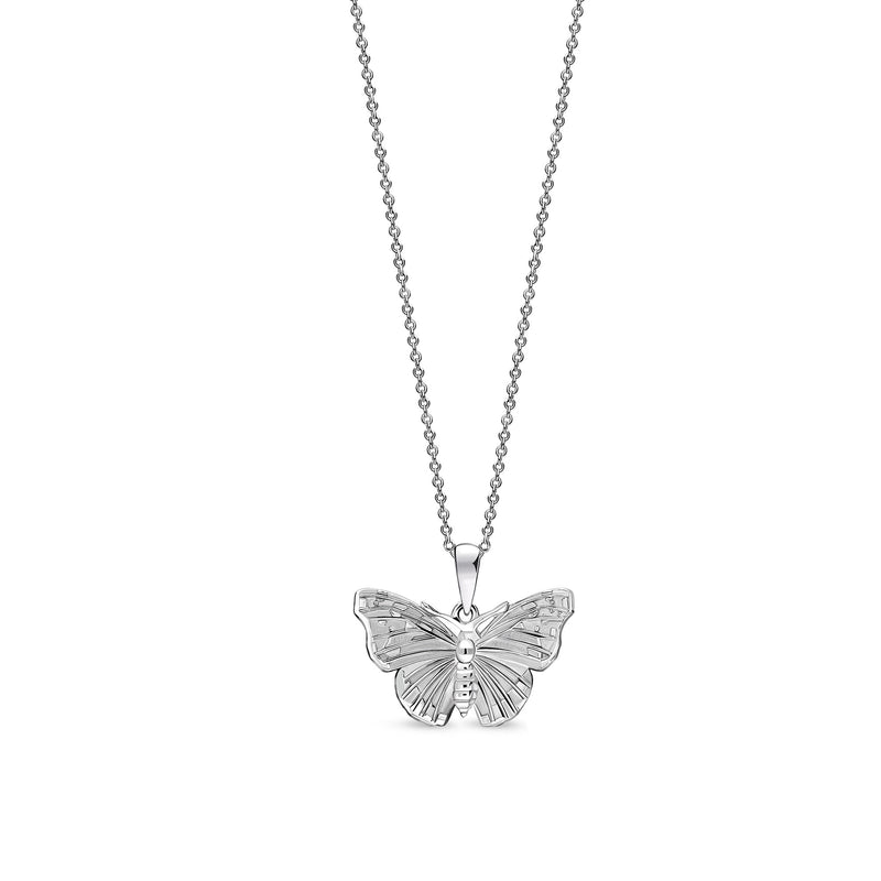 Sterling Silver Red Admiral Butterfly Pendant