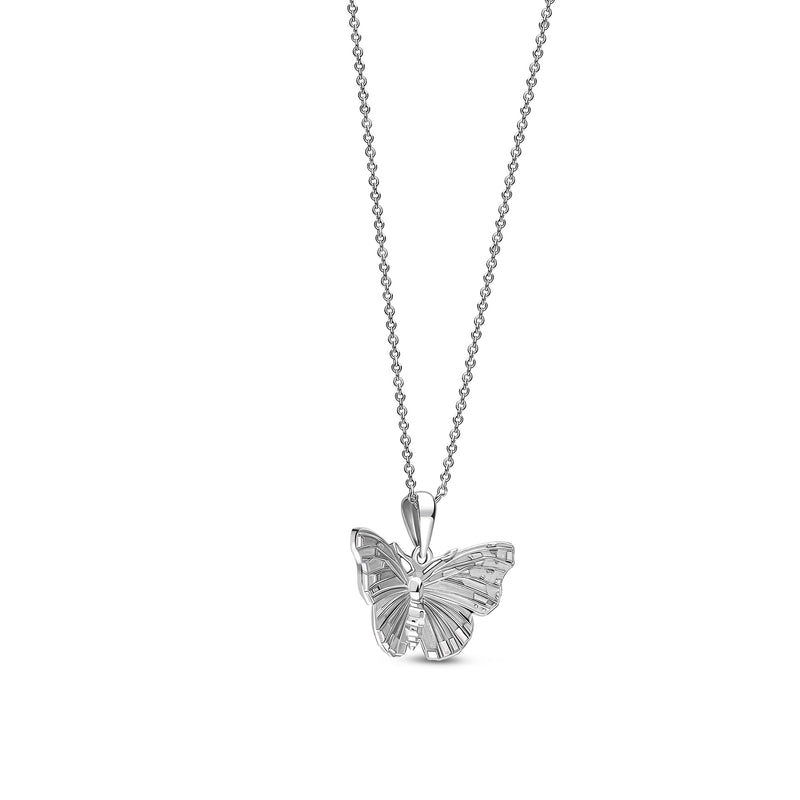 Sterling Silver Red Admiral Butterfly Pendant
