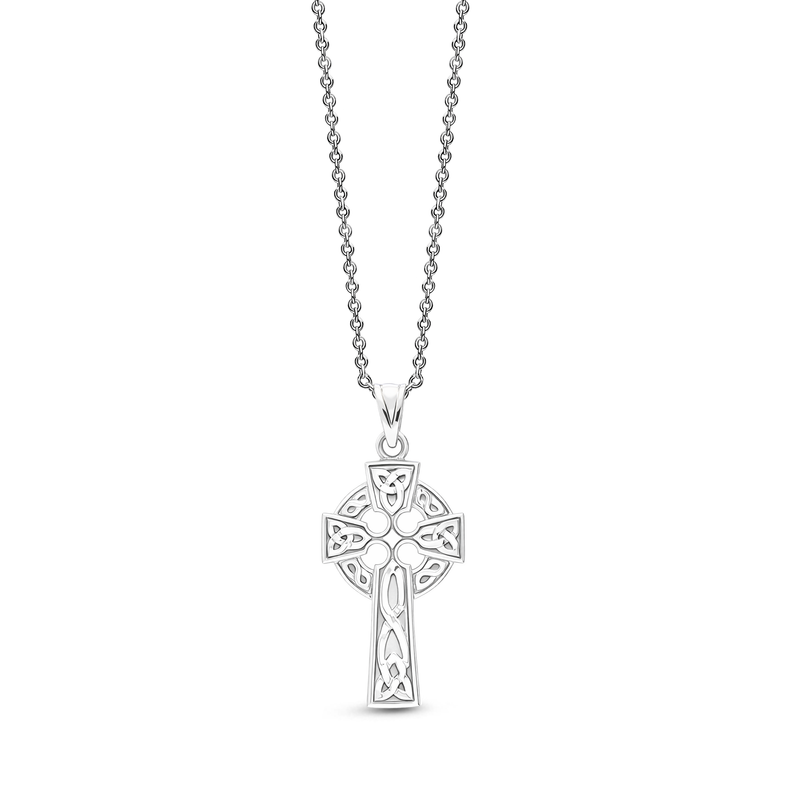 Sterling Silver Large Celtic Cross Pendant