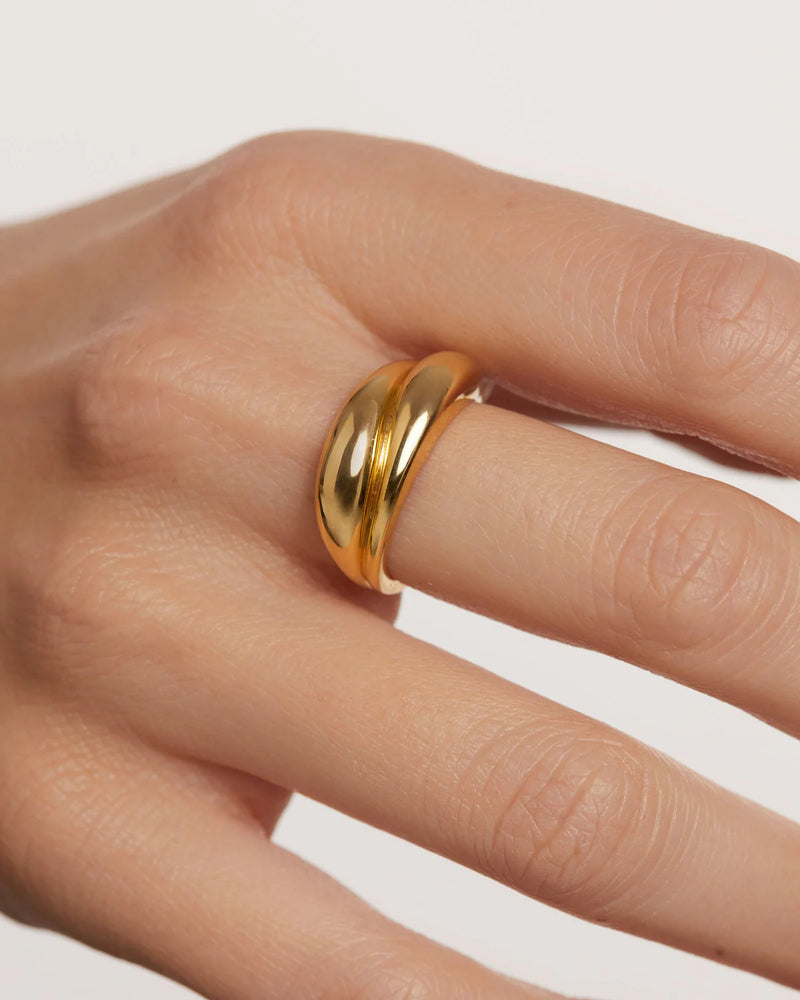 18ct Yellow Gold Vermeil Desire Ring