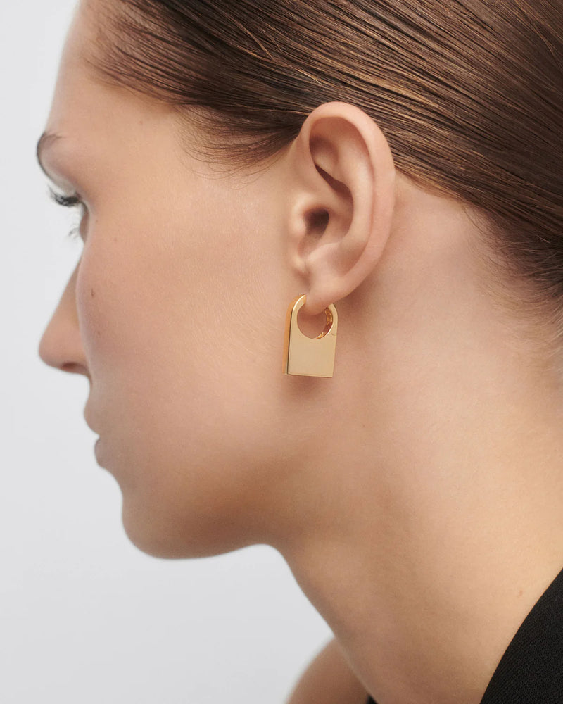 18ct Yellow Gold Vermeil Chicago Hoops