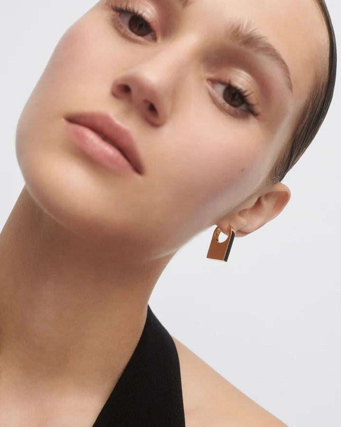 18ct Yellow Gold Vermeil Chicago Hoops