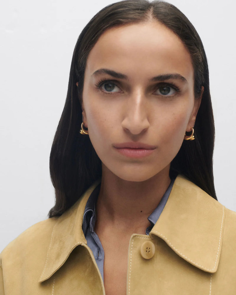 18ct Yellow Gold Vermeil Loop hoops