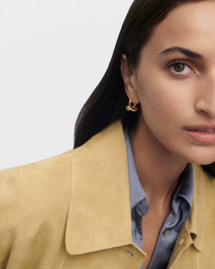 18ct Yellow Gold Vermeil Loop hoops