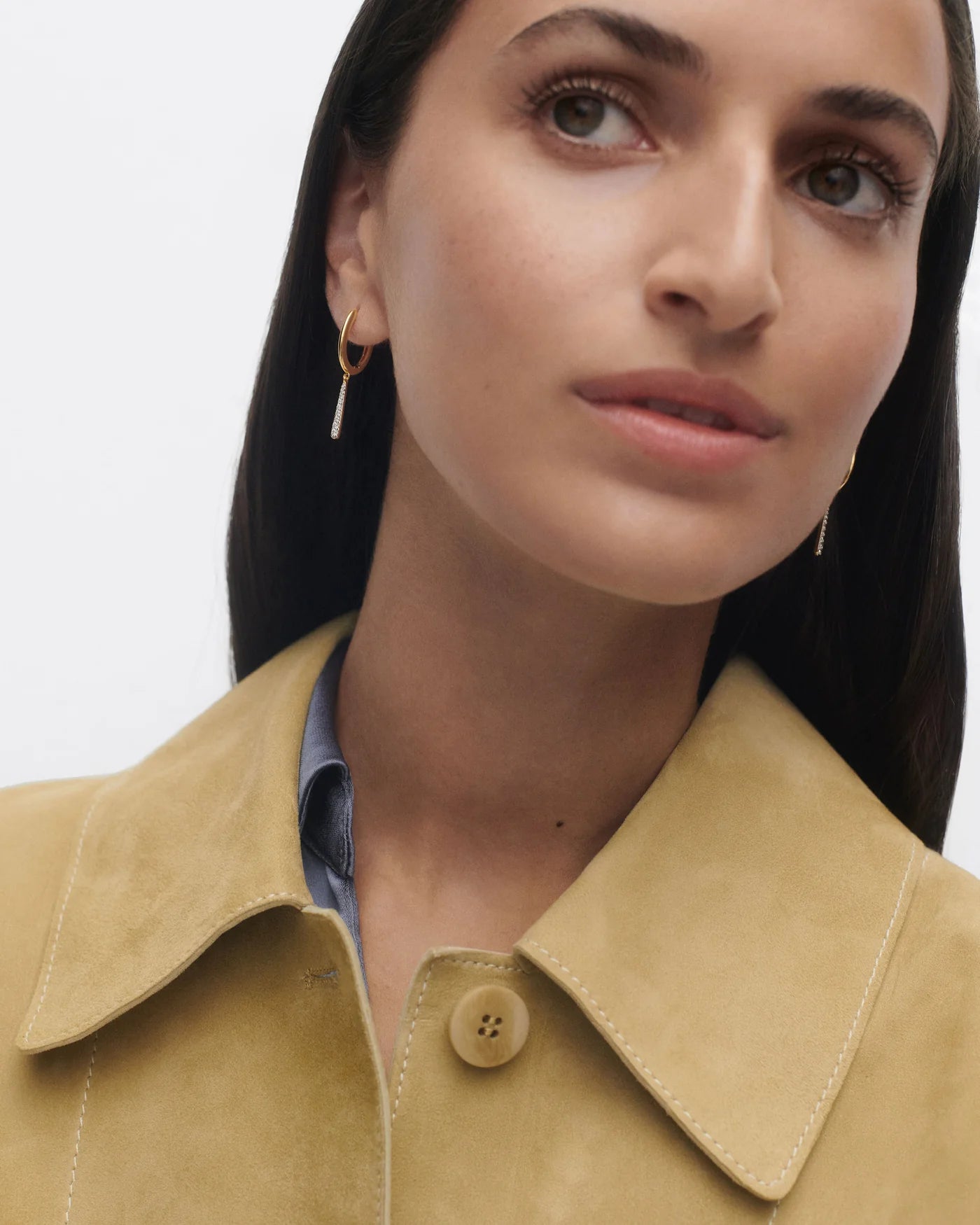 18ct Yellow Gold Vermeil Olga mini hoops