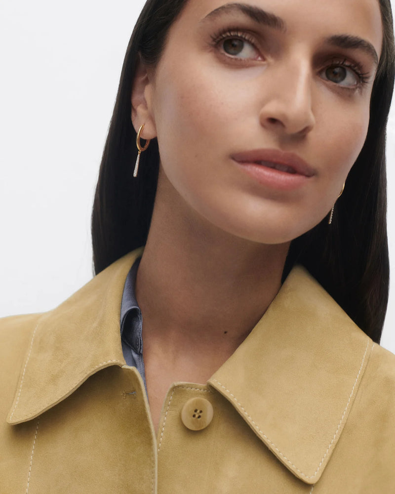 18ct Yellow Gold Vermeil Olga mini hoops