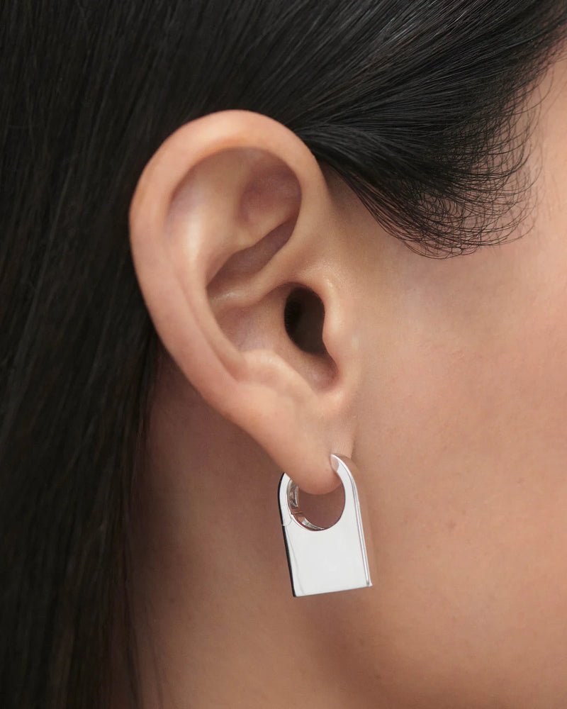 Sterling Silver Chicago Hoops