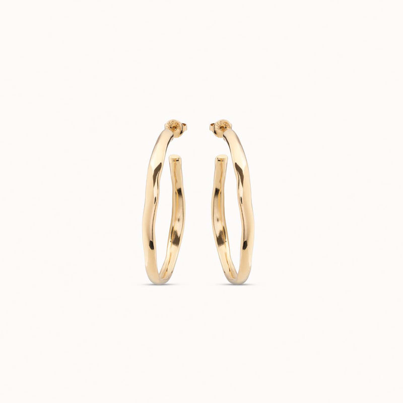 Gold Vermeil Open Hoop Earrings