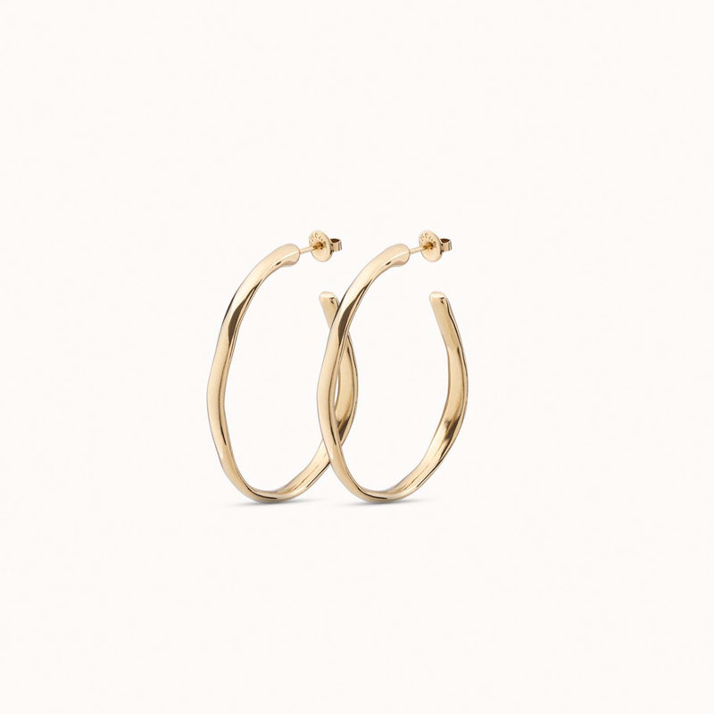 Gold Vermeil Open Hoop Earrings