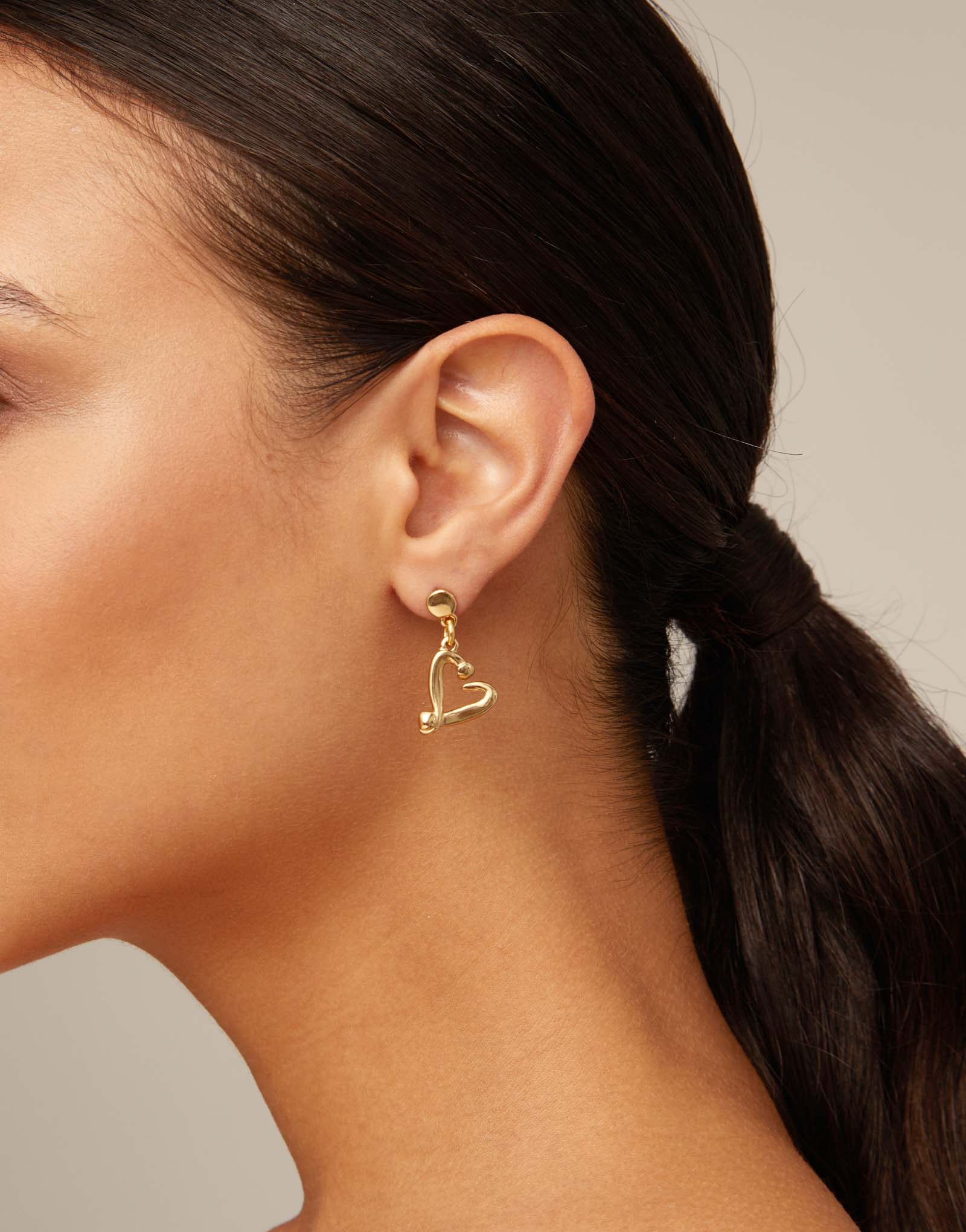 One Love Gold Earrings