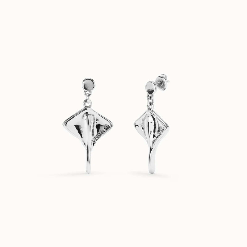 Manta Ray Drop Earrings
