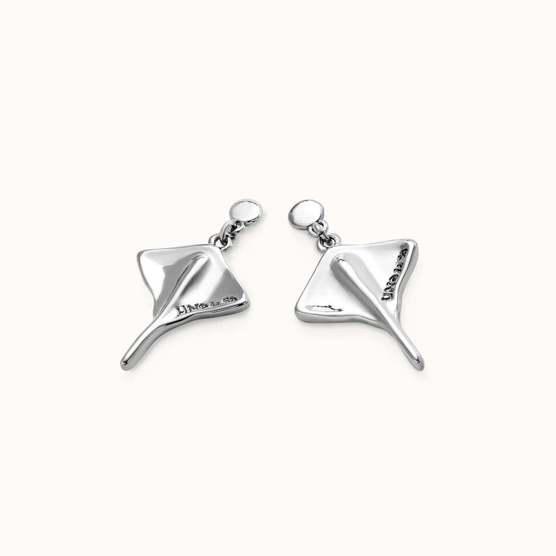 Manta Ray Drop Earrings