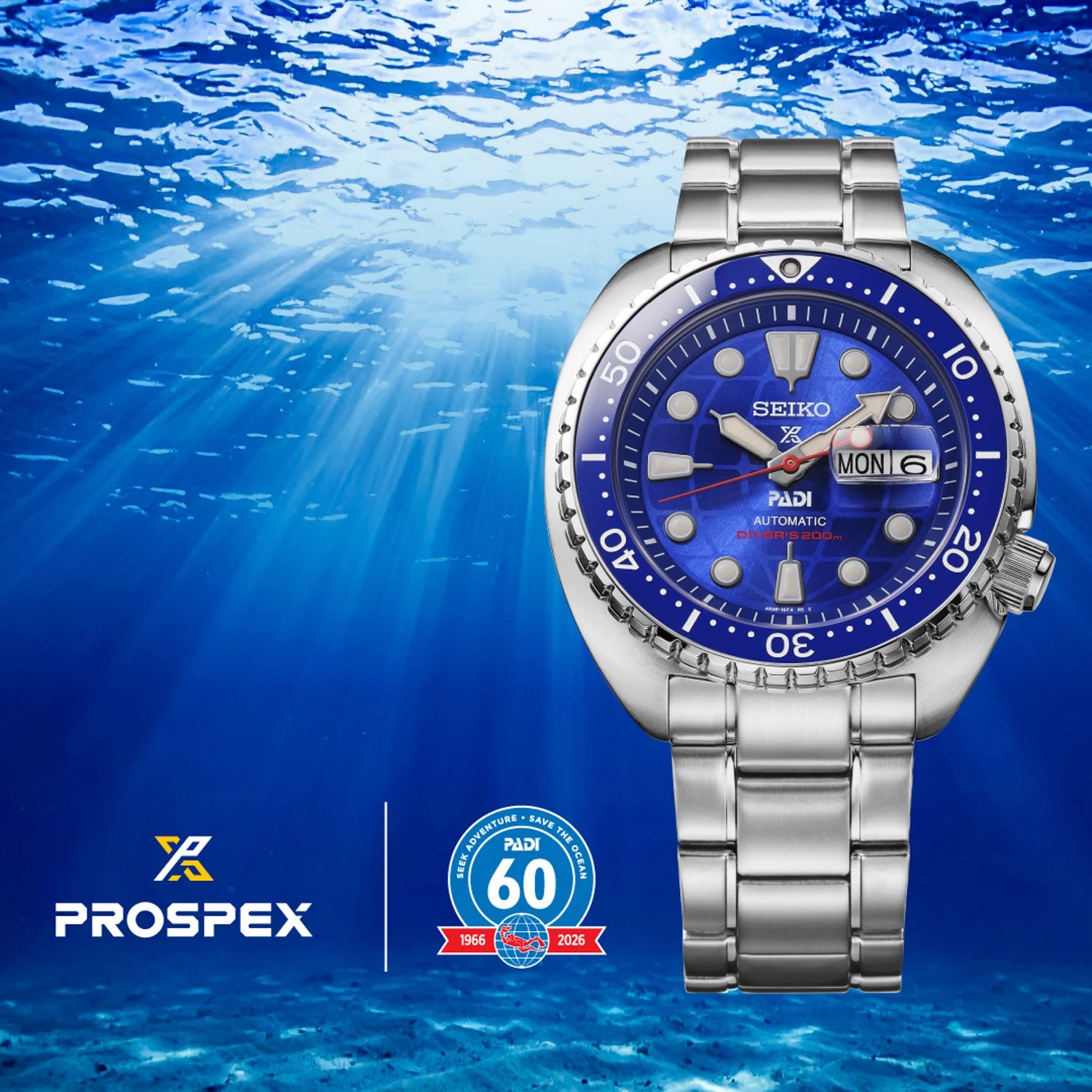 Seiko Prospex Mechanical PADI 60th Anniversary Limited Edition “King Turtle” Watch