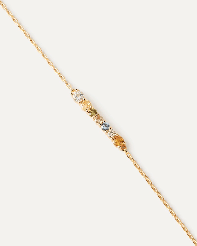 18ct Yellow Gold Vermeil Rainbow Bracelet