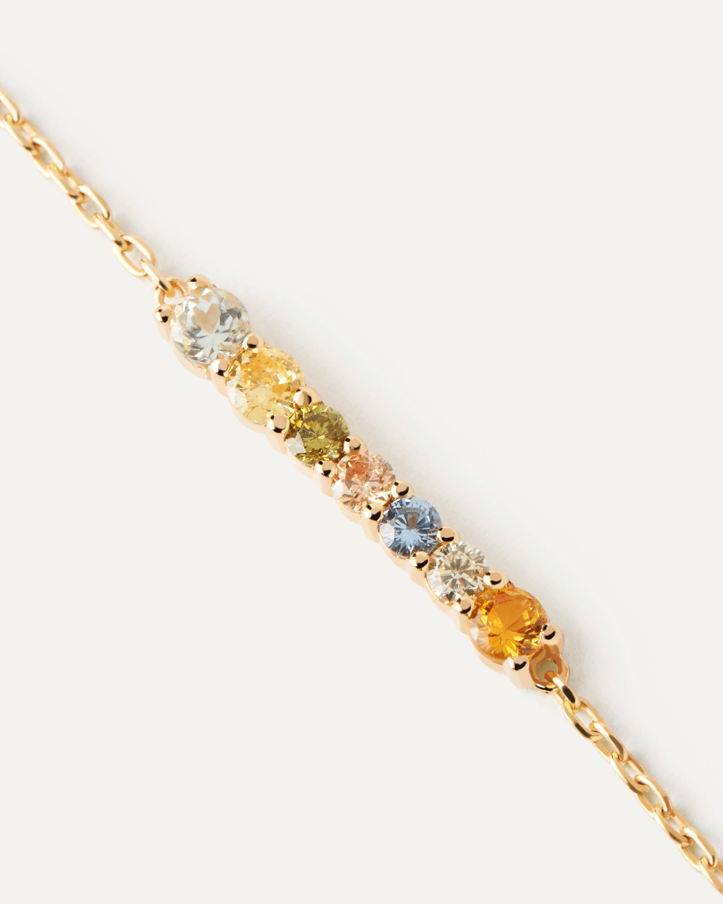 18ct Yellow Gold Vermeil Rainbow Bracelet
