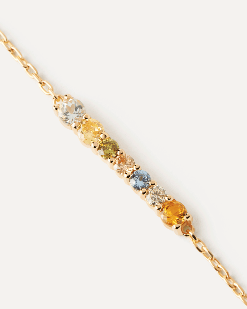 18ct Yellow Gold Vermeil Rainbow Bracelet