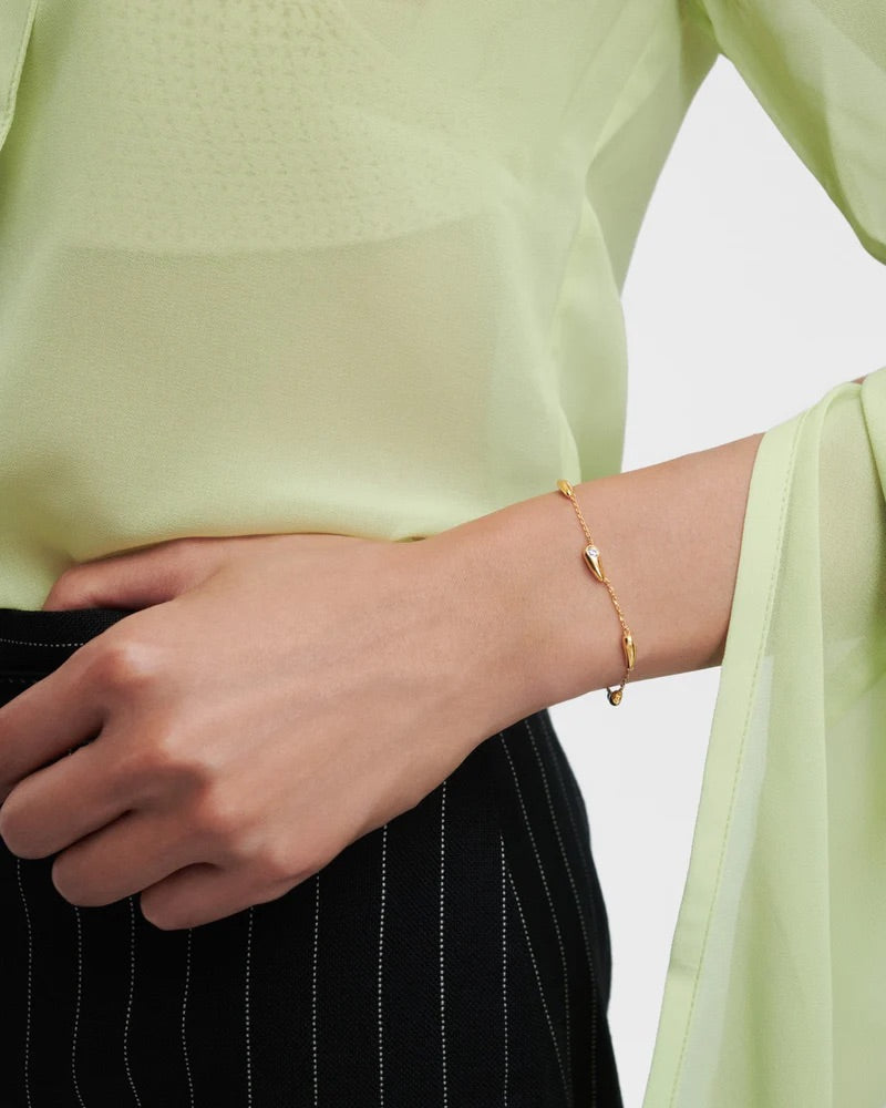 18ct Yellow Gold Plated Becca Bracelet