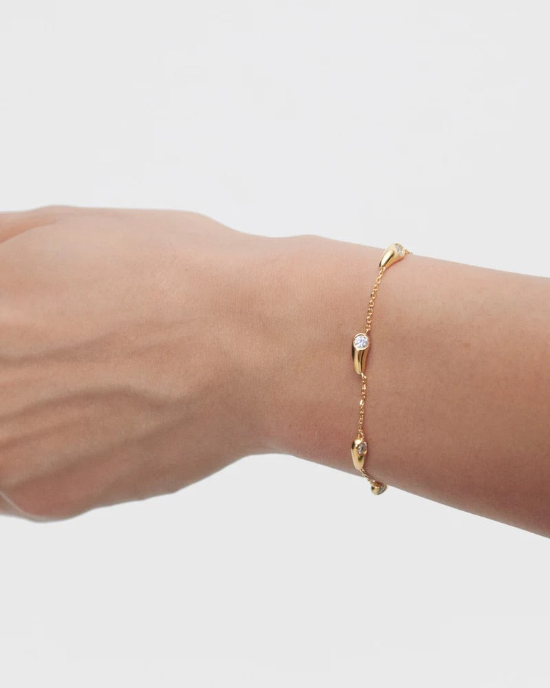 18ct Yellow Gold Plated Becca Bracelet