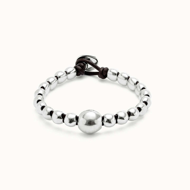 Ser Intrepida Leather Beaded Bracelet