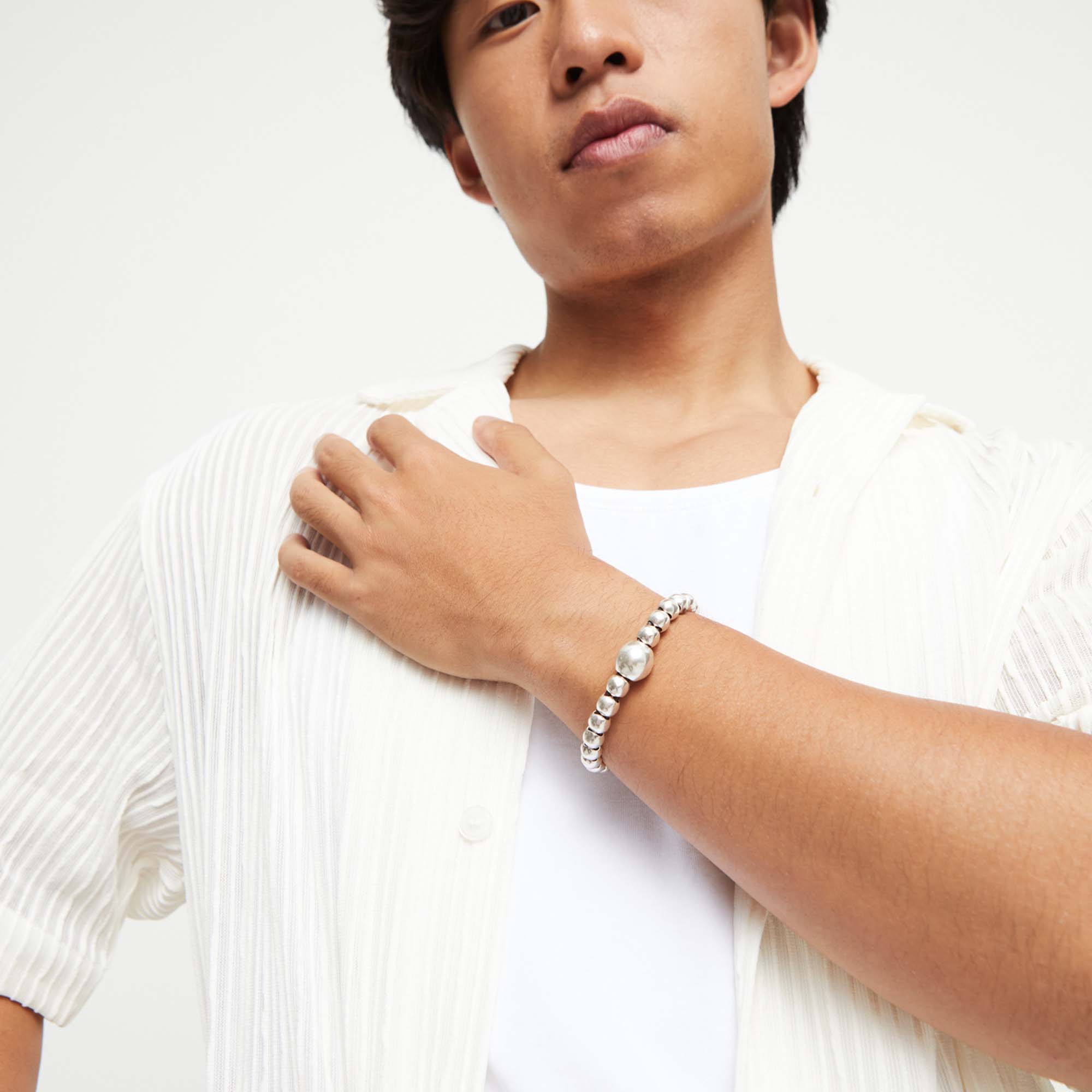 Ser Intrepida Leather Beaded Bracelet