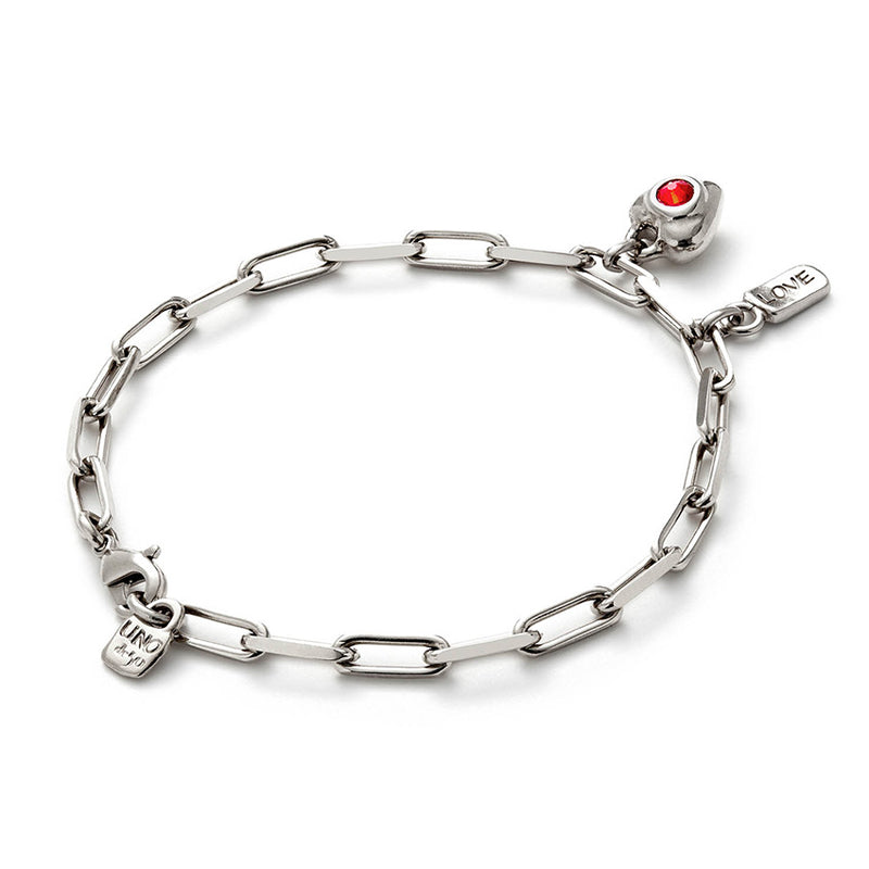 Ser Unico Exc Red Heart Bracelet
