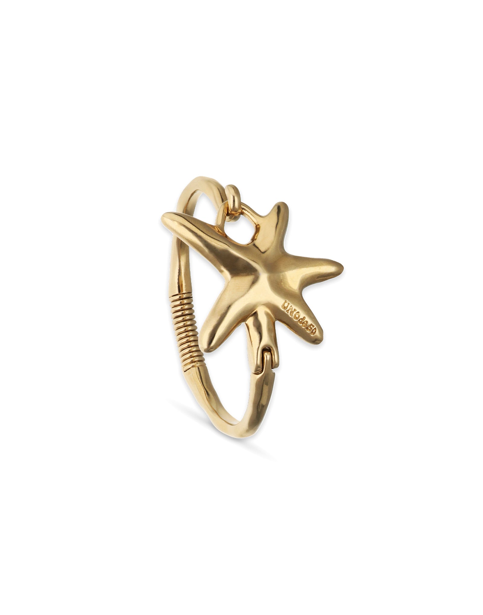 'Stellaris' Gold Starfish Bangle